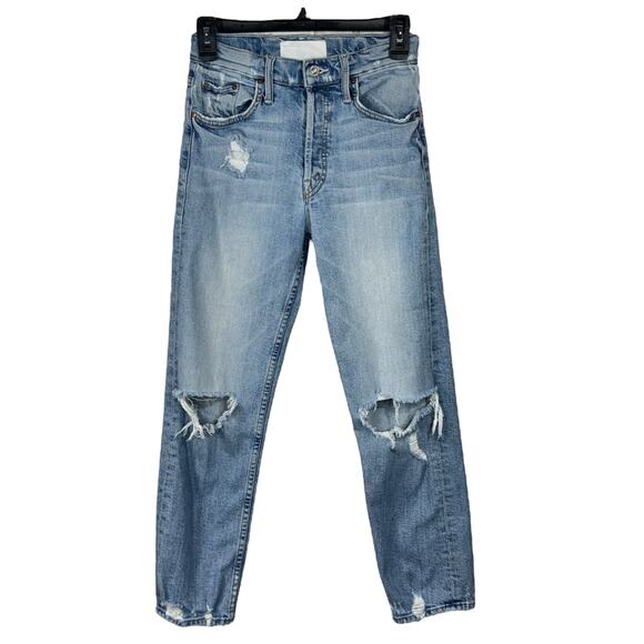 Mother Superior SZ 25 The Tomcat Jeans The Confession Distressed Rips Cropped - Picture 1 of 13